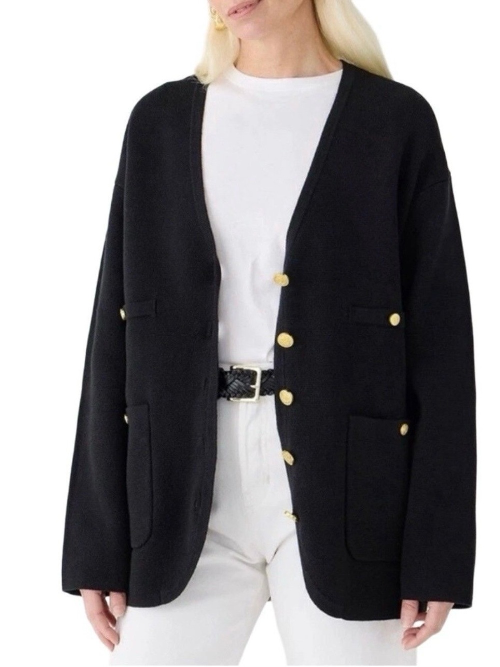 NWT J.Crew Giselle V-neck Sweater Blazer